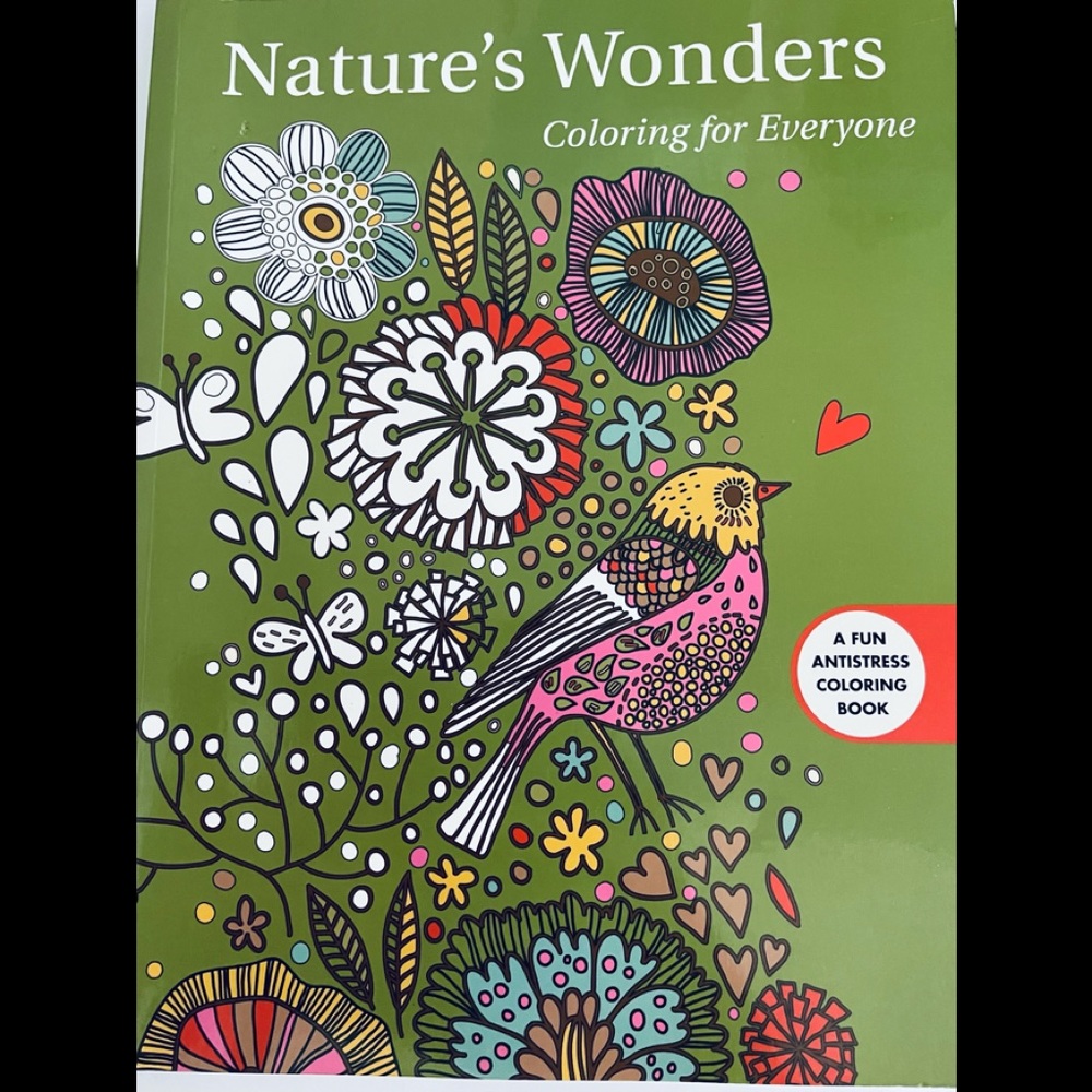 Nature’s Wonders adult coloring book
